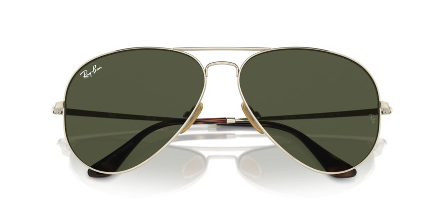 Aviator Titanium RB8089 – Gold / Green