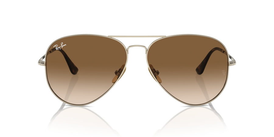 Aviator Titanium RB8089 – Gold / Clear Gradient Brown