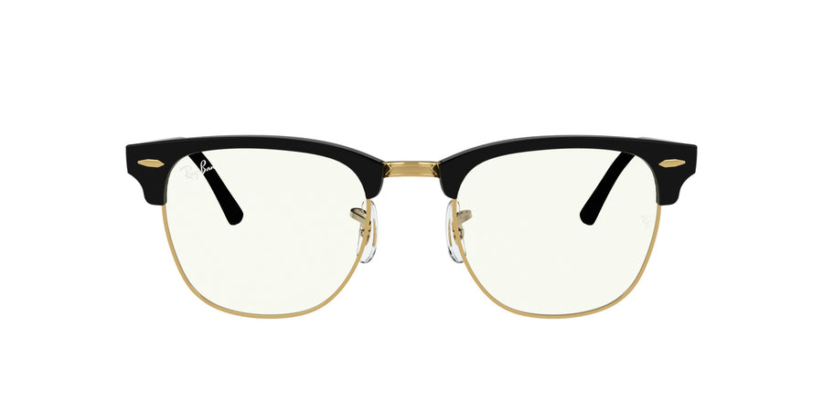 Clubmaster Blue-Light Clear RB3016 – Black / Clear Blue