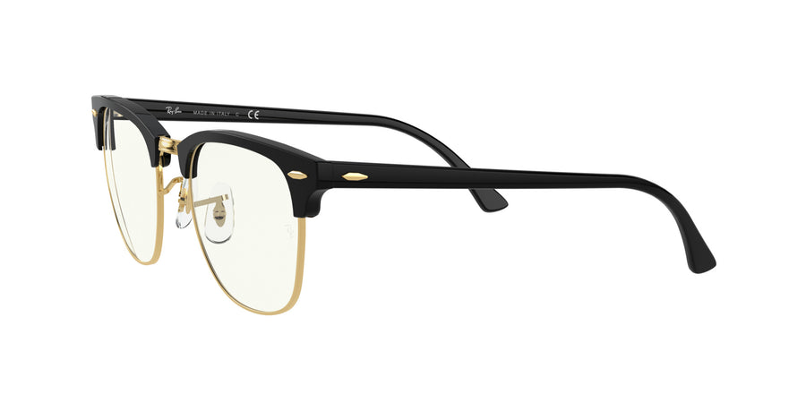 Clubmaster Blue-Light Clear RB3016 – Black / Clear Blue
