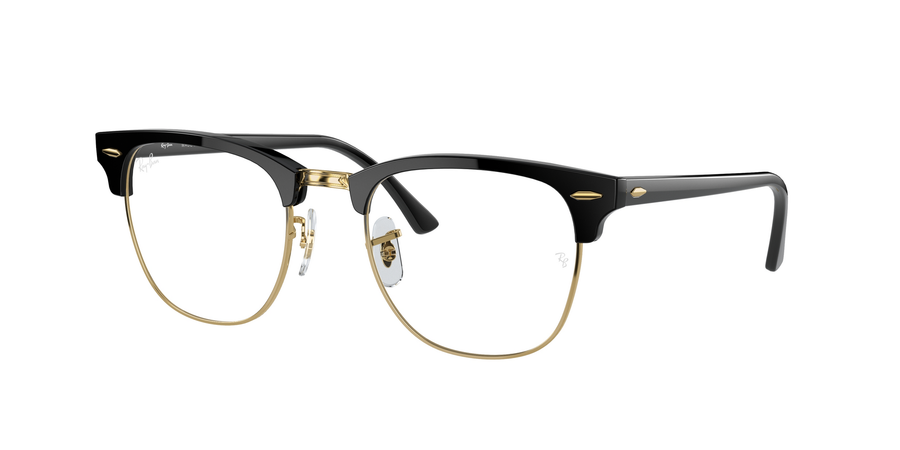 Clubmaster Blue-Light Clear RB3016 – Black / Clear Blue
