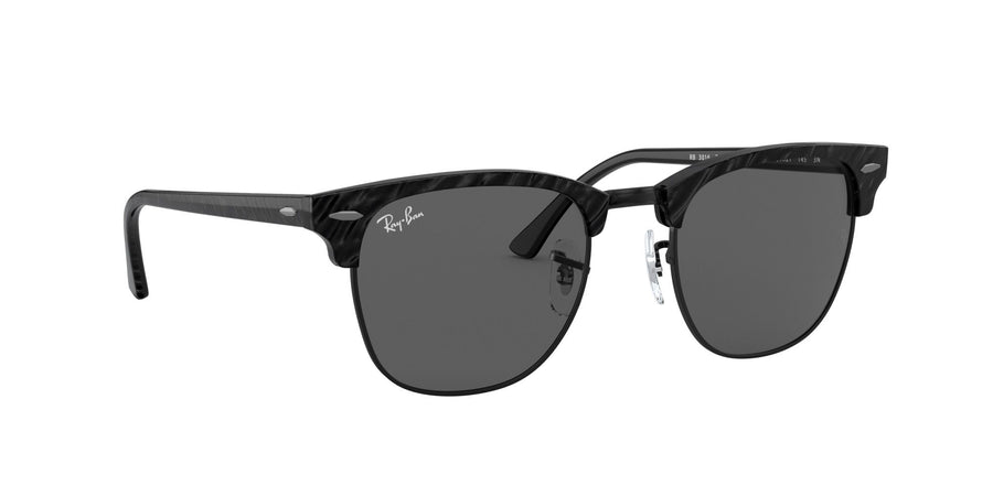 Clubmaster Marble RB3016 – Wrinkled Black / Dark Grey