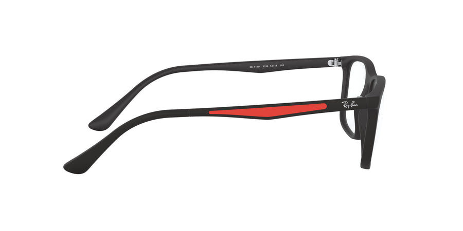 Injected Man Optical Frame RX7170I – Black
