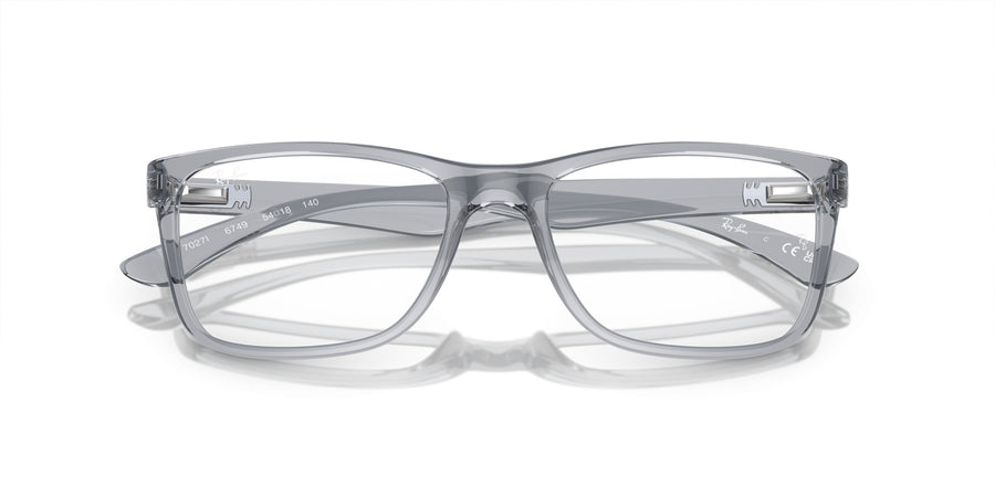 Injected Unisex Optical Frame RX7027I – Grey