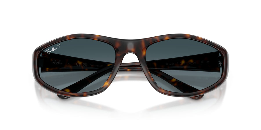 Injected Unisex Sunglass RB2228 – Havana / Polar Light Blue Gradient Dark Blue