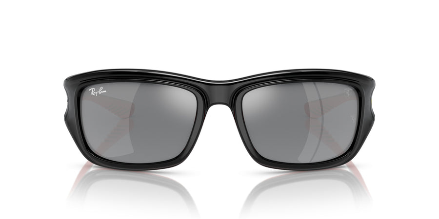 Injected Unisex Sunglass RB4405M – Black / Grey Mirror Silver Gradient