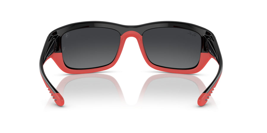 Injected Unisex Sunglass RB4405M – Black / Grey Mirror Silver Gradient