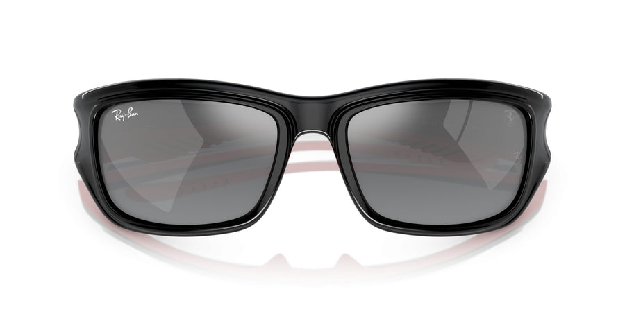 Injected Unisex Sunglass RB4405M – Black / Grey Mirror Silver Gradient