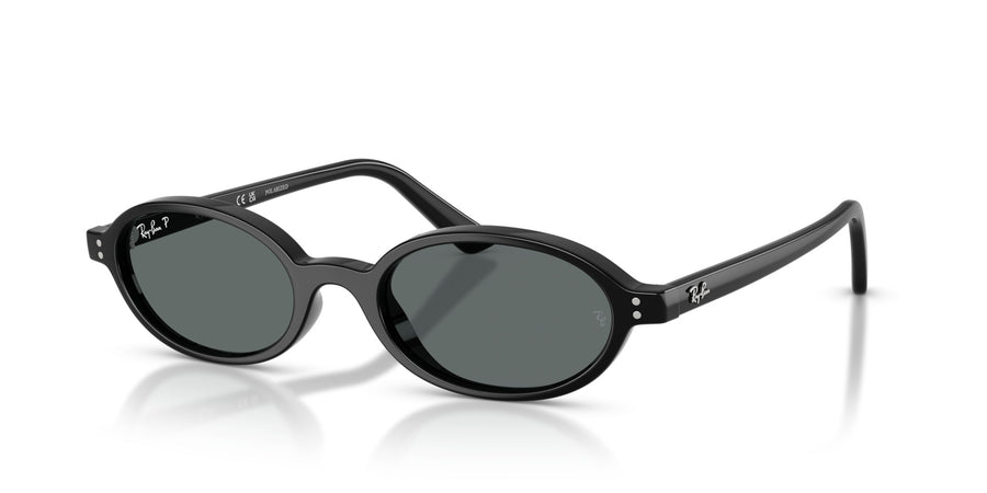 Injected Unisex Sunglass RB4472 – Black / Dark Grey Polar