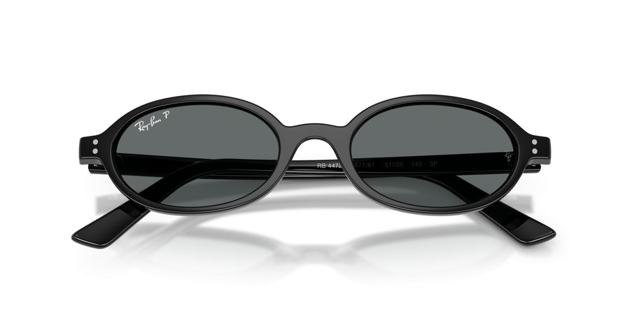 Injected Unisex Sunglass RB4472 – Black / Dark Grey Polar