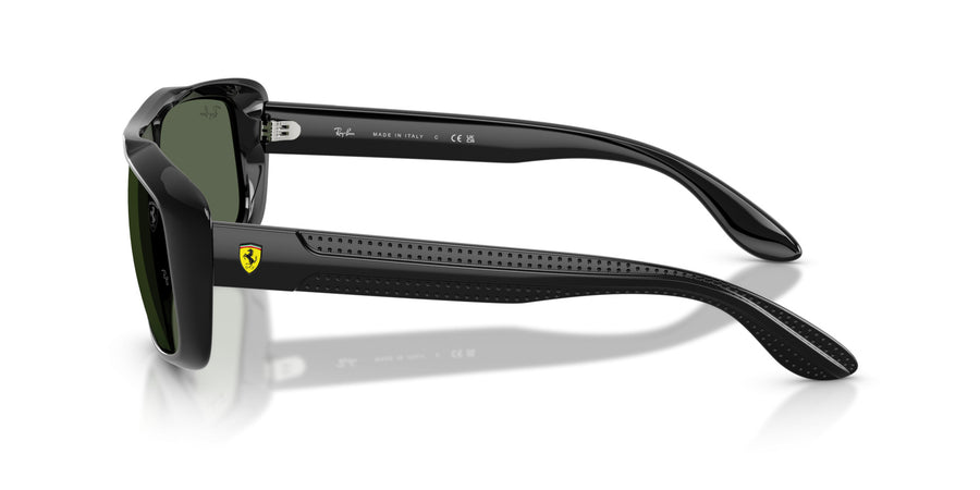Injected Unisex Sunglass RB4479M – Black / Dark Green
