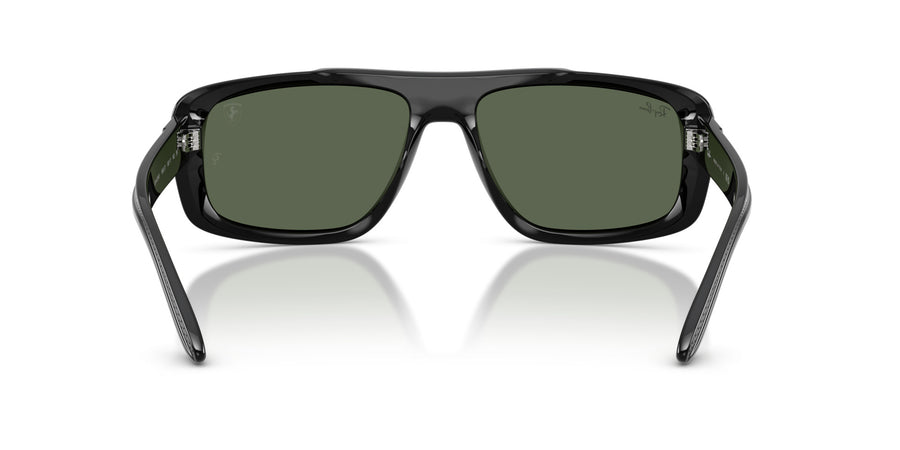 Injected Unisex Sunglass RB4479M – Black / Dark Green