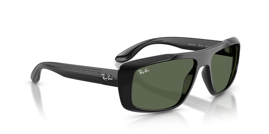 Injected Unisex Sunglass RB4479M – Black / Dark Green