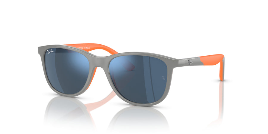 Injected Unisex Sunglass RJ9077S – Grey / Dark Blue Mirror Blue