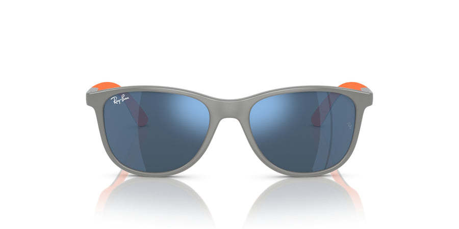 Injected Unisex Sunglass RJ9077S – Grey / Dark Blue Mirror Blue