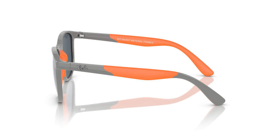 Injected Unisex Sunglass RJ9077S – Grey / Dark Blue Mirror Blue