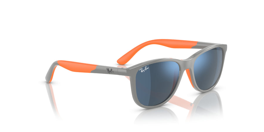 Injected Unisex Sunglass RJ9077S – Grey / Dark Blue Mirror Blue