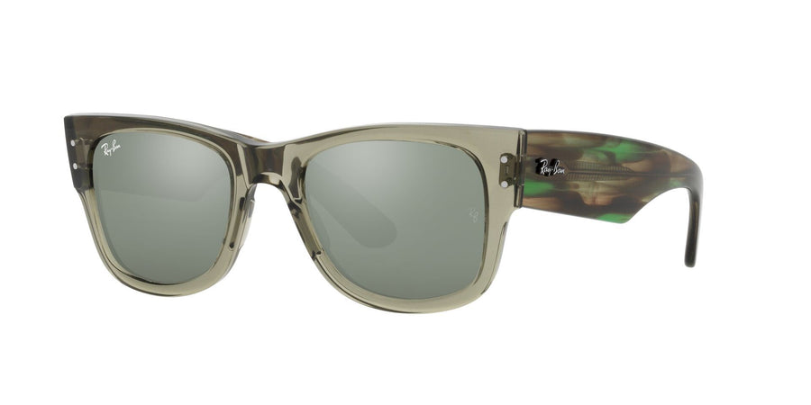 Mega Wayfarer RB0840S – Transparent Green / Grey Mirror