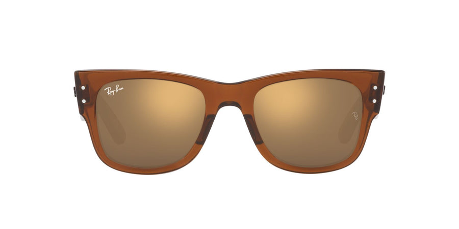 Mega Wayfarer RB0840S – Transparent Brown / Light Brown Mirror Gold
