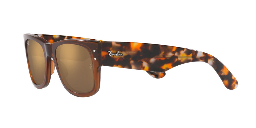 Mega Wayfarer RB0840S – Transparent Brown / Light Brown Mirror Gold