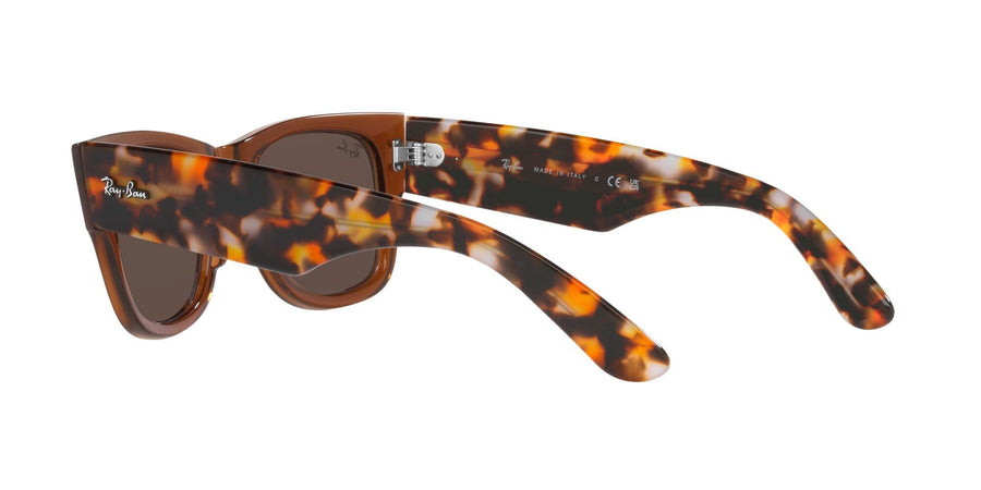 Mega Wayfarer RB0840S – Transparent Brown / Light Brown Mirror Gold