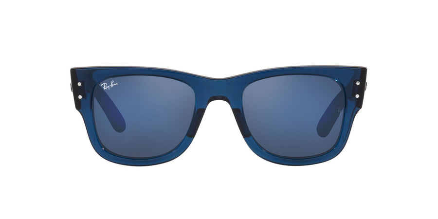 Mega Wayfarer RB0840S – Transparent Dark Blue / Grey Mirror Blue