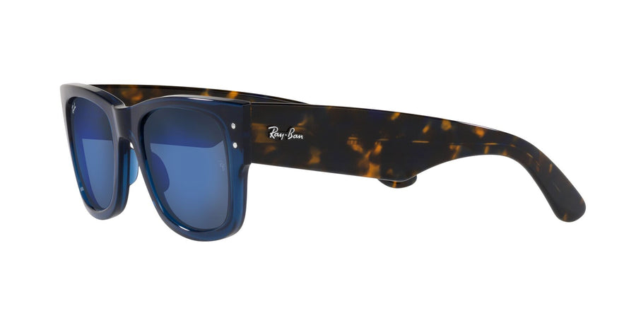 Mega Wayfarer RB0840S – Transparent Dark Blue / Grey Mirror Blue