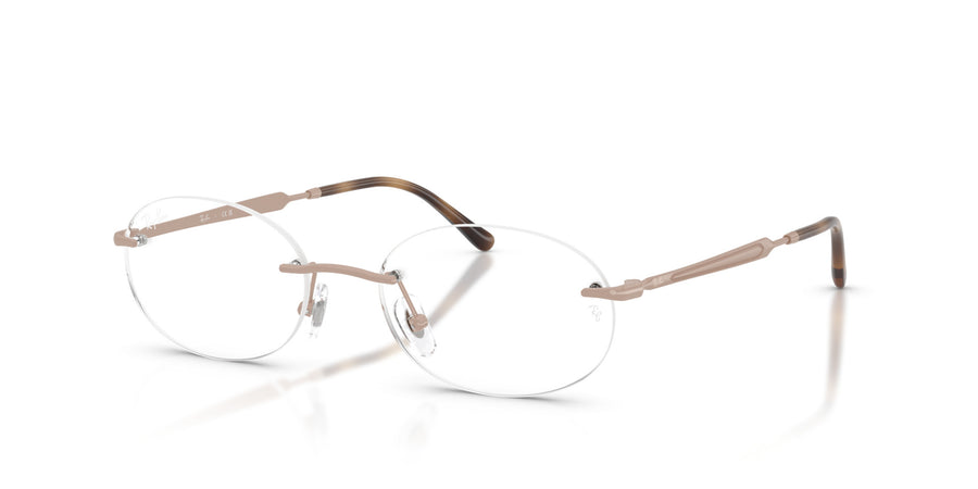 Metal Unisex Optical Frame RX3767V – Pink