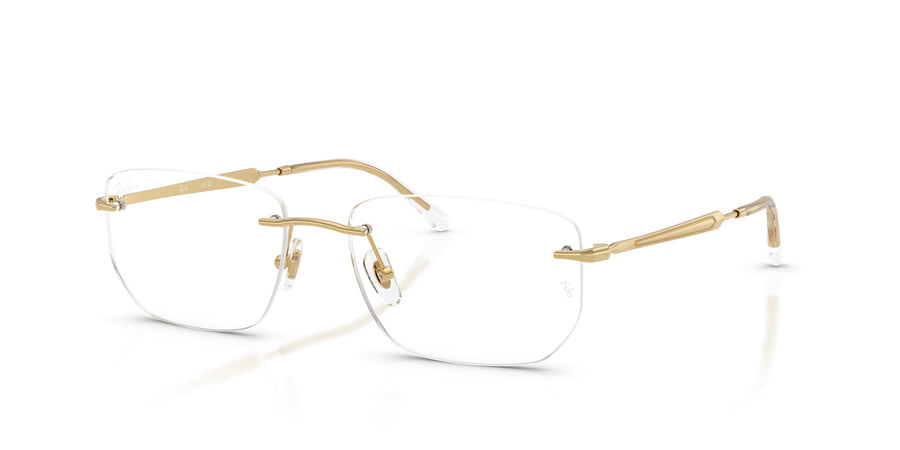 Metal Unisex Optical Frame RX3768V – Gold