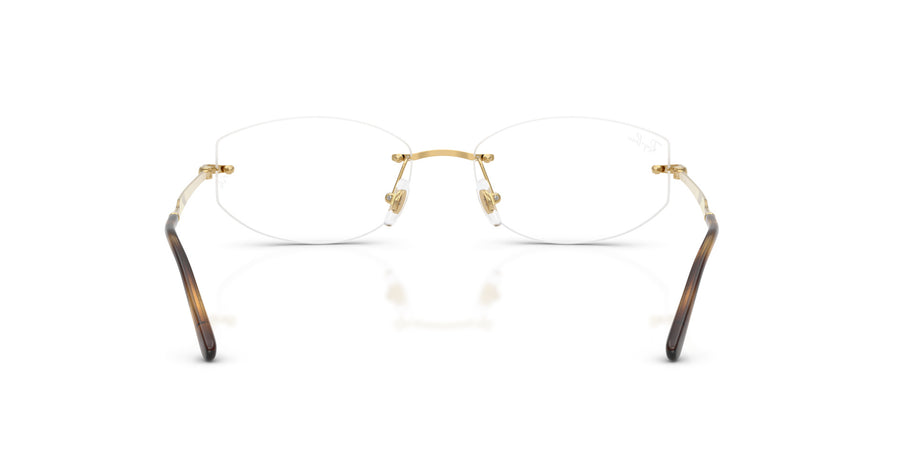 Metal Unisex Optical Frame RX3792V – Gold / Clear