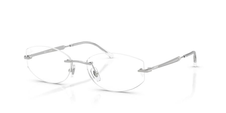 Metal Unisex Optical Frame RX3792V – Silver / Clear