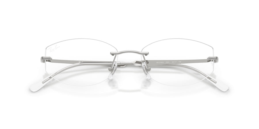 Metal Unisex Optical Frame RX3792V – Silver / Clear