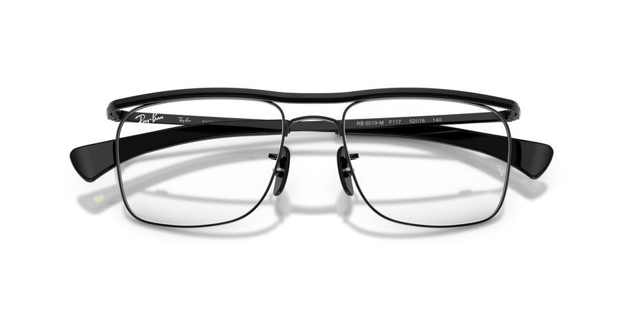 Metal Unisex Optical Frame RX6519M – Black