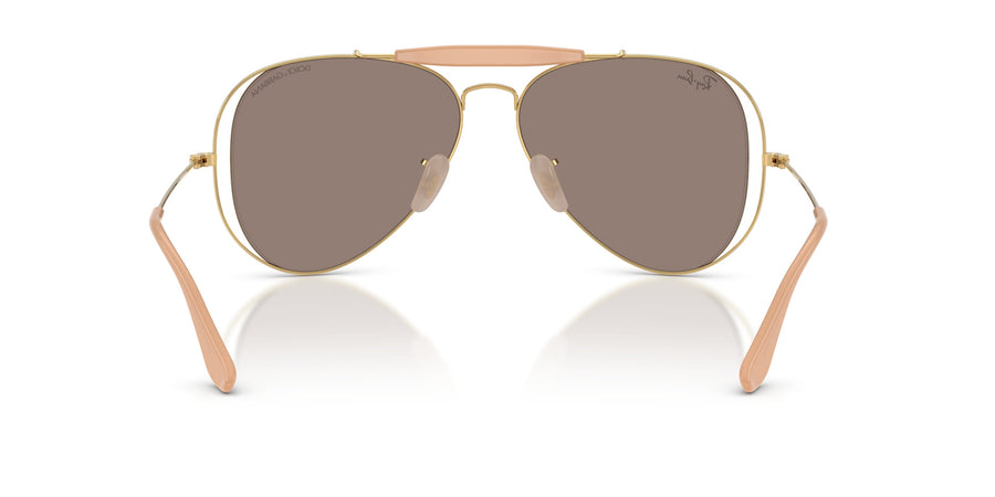 Metal Unisex Sunglass RB3029M – Gold / Clear Mirror White Gold