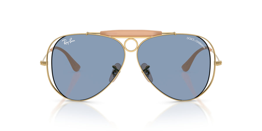 Metal Unisex Sunglass RB3138M – Gold / Light Blue