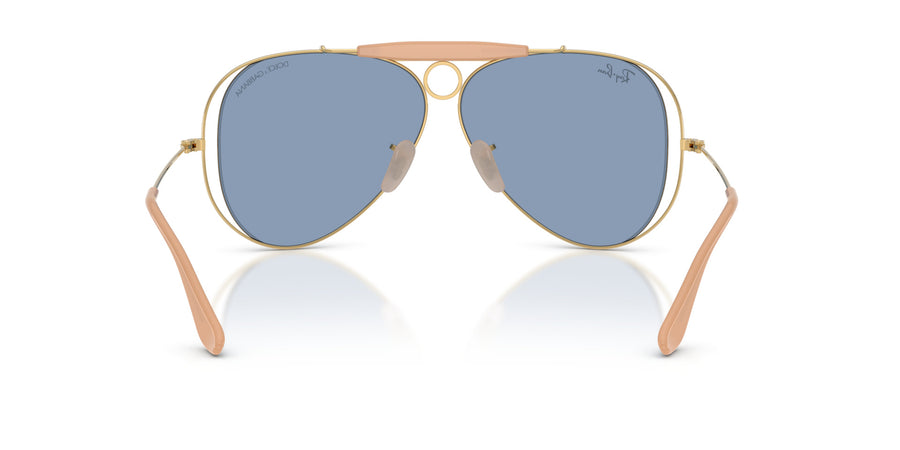 Metal Unisex Sunglass RB3138M – Gold / Light Blue