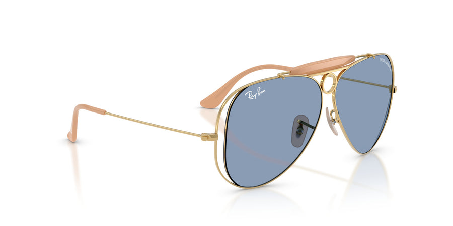Metal Unisex Sunglass RB3138M – Gold / Light Blue