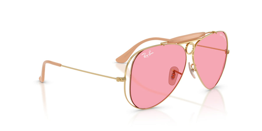 Metal Unisex Sunglass RB3138M – Gold / Pink