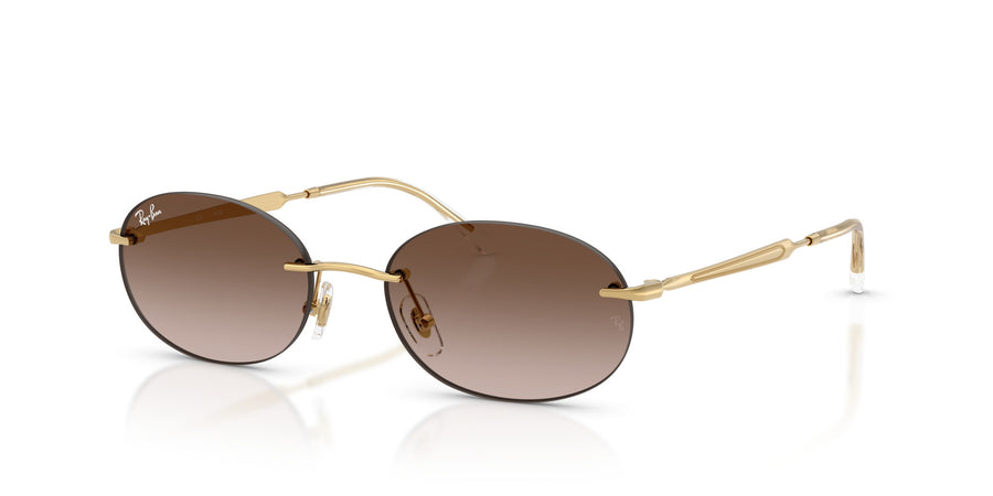 Metal Unisex Sunglass RB3767 – Gold / Gradient Brown