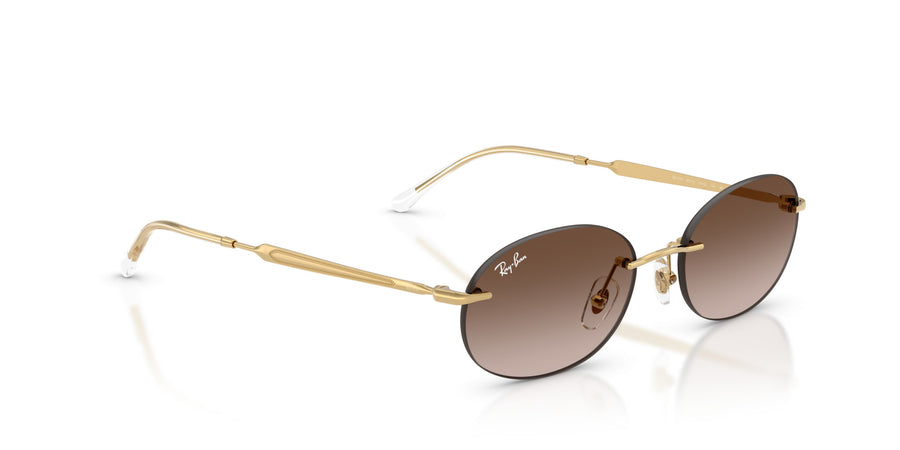 Metal Unisex Sunglass RB3767 – Gold / Gradient Brown