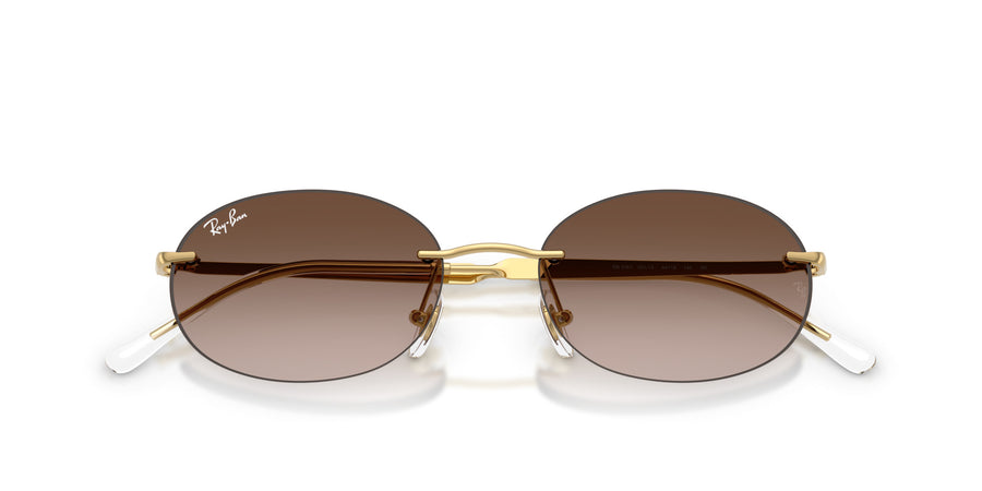 Metal Unisex Sunglass RB3767 – Gold / Gradient Brown