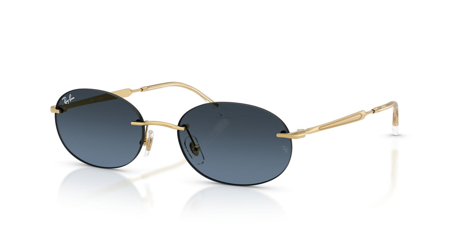 Metal Unisex Sunglass RB3767 – Gold / Blue Gradient Dark Grey
