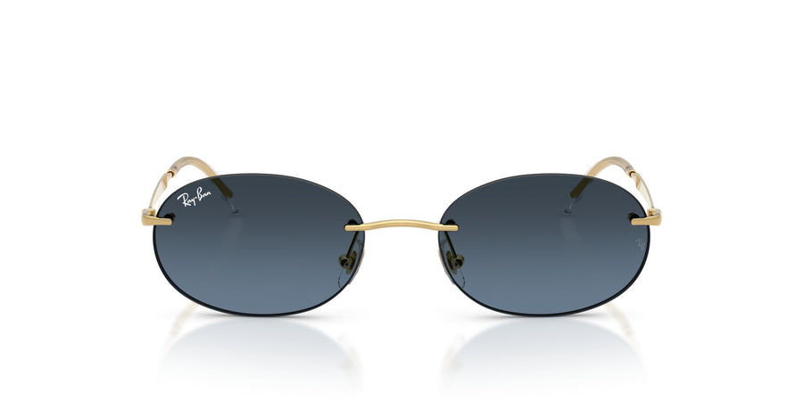 Metal Unisex Sunglass RB3767 – Gold / Blue Gradient Dark Grey