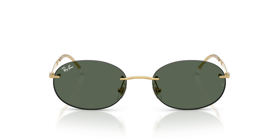 Metal Unisex Sunglass RB3767 – Gold / Dark Green