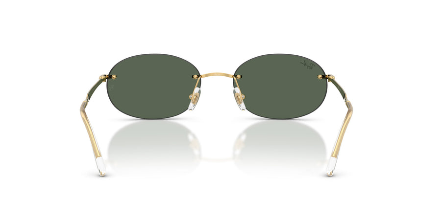 Metal Unisex Sunglass RB3767 – Gold / Dark Green