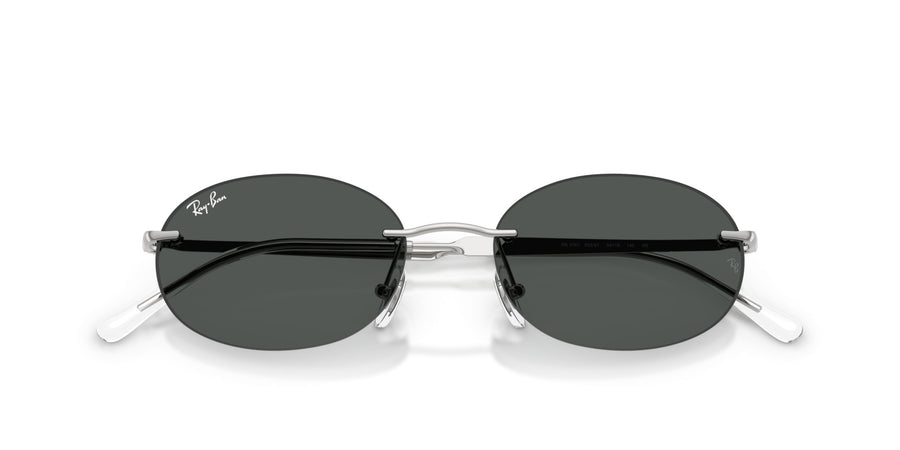 Metal Unisex Sunglass RB3767 – Silver / Dark Grey