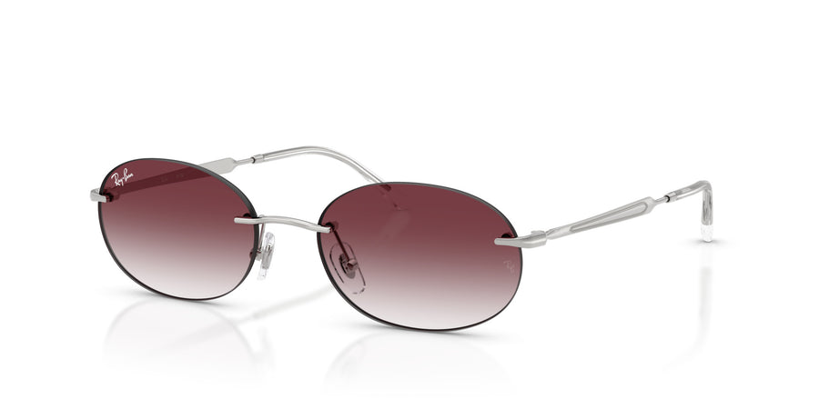 Metal Unisex Sunglass RB3767 – Silver / Clear Gradient Dark Violet