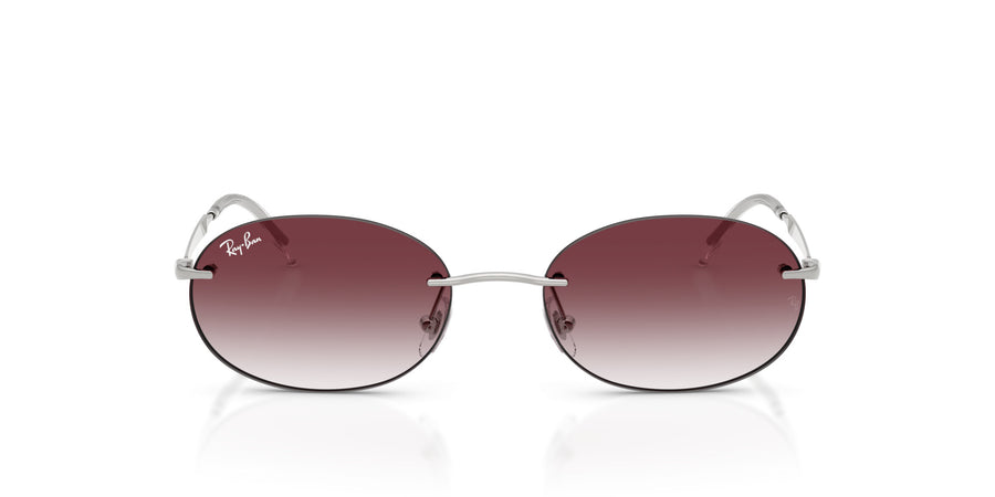 Metal Unisex Sunglass RB3767 – Silver / Clear Gradient Dark Violet