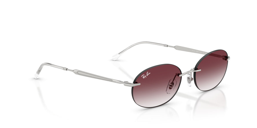 Metal Unisex Sunglass RB3767 – Silver / Clear Gradient Dark Violet