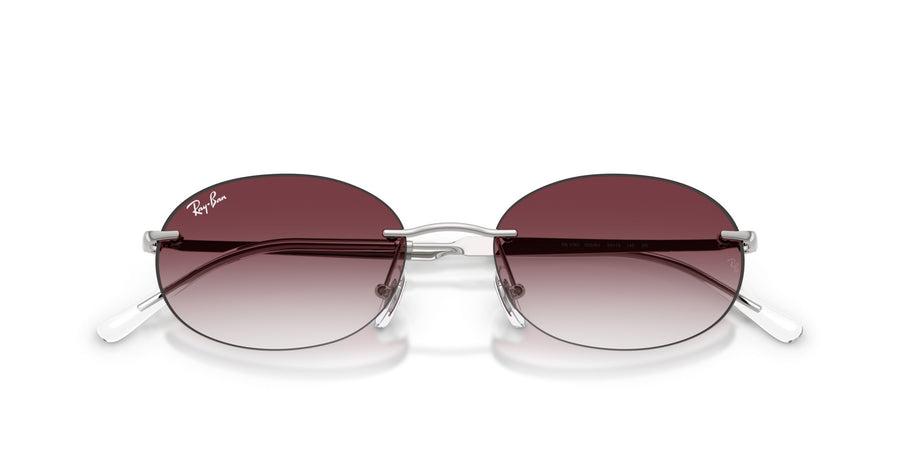 Metal Unisex Sunglass RB3767 – Silver / Clear Gradient Dark Violet